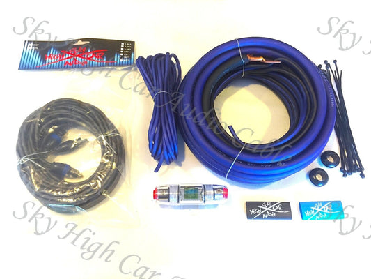 Sky High Car Audio 4ga ofc amp kit